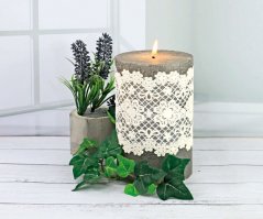 Lesklá laková barva na vosk 30ml-stříbrná