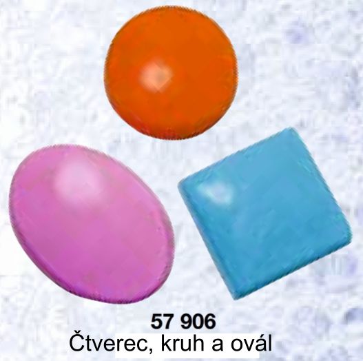 Forma na mýdlo - kruh, ovál, obdélník 3ks