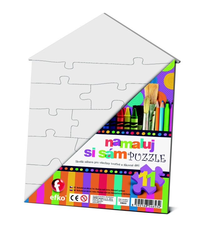 Čisté puzzle domeček