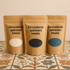 Žáruvzdorná spárovací hmota - žlutá 250g