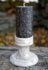 Zdobná vosková folie mramor 80x220mm -tm.červená