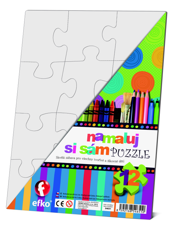 Čisté puzzle obdélník
