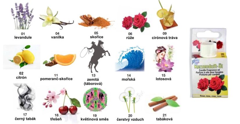 Svíčkový vonný olej 10ml-květinová směs