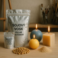 Sojový vosk Pillar do forem - 500g