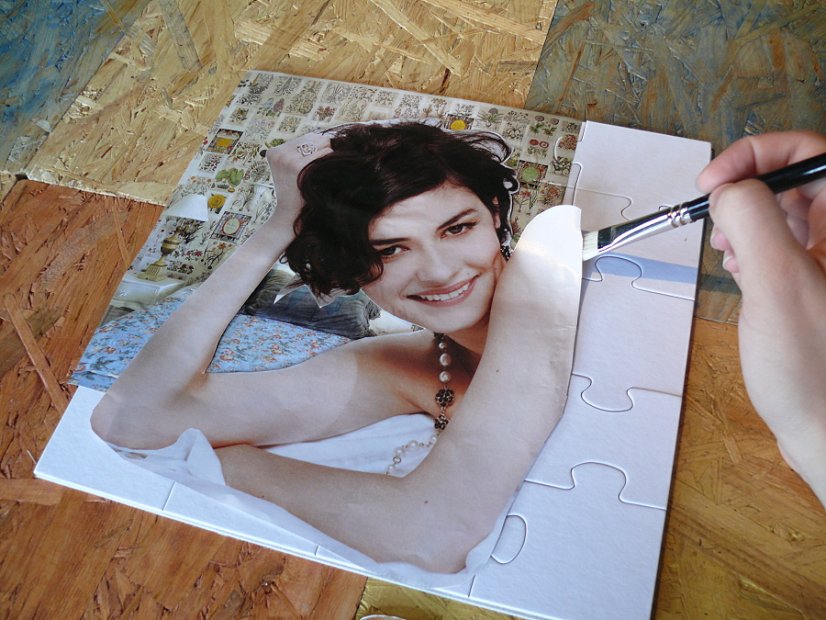 Čisté puzzle obdélník