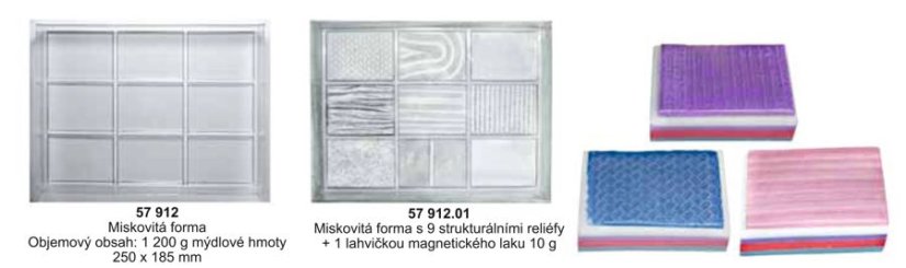 Miskovitá forma s 9 strukturálními reliéfy