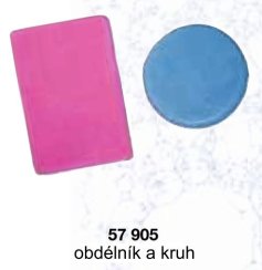 Forma na mýdlo - kruh a obdélník 2ks