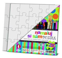 Čisté puzzle 2 čtverce