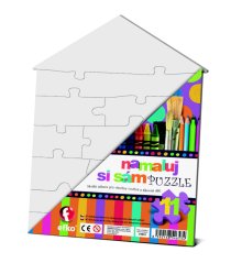 Čisté puzzle domeček